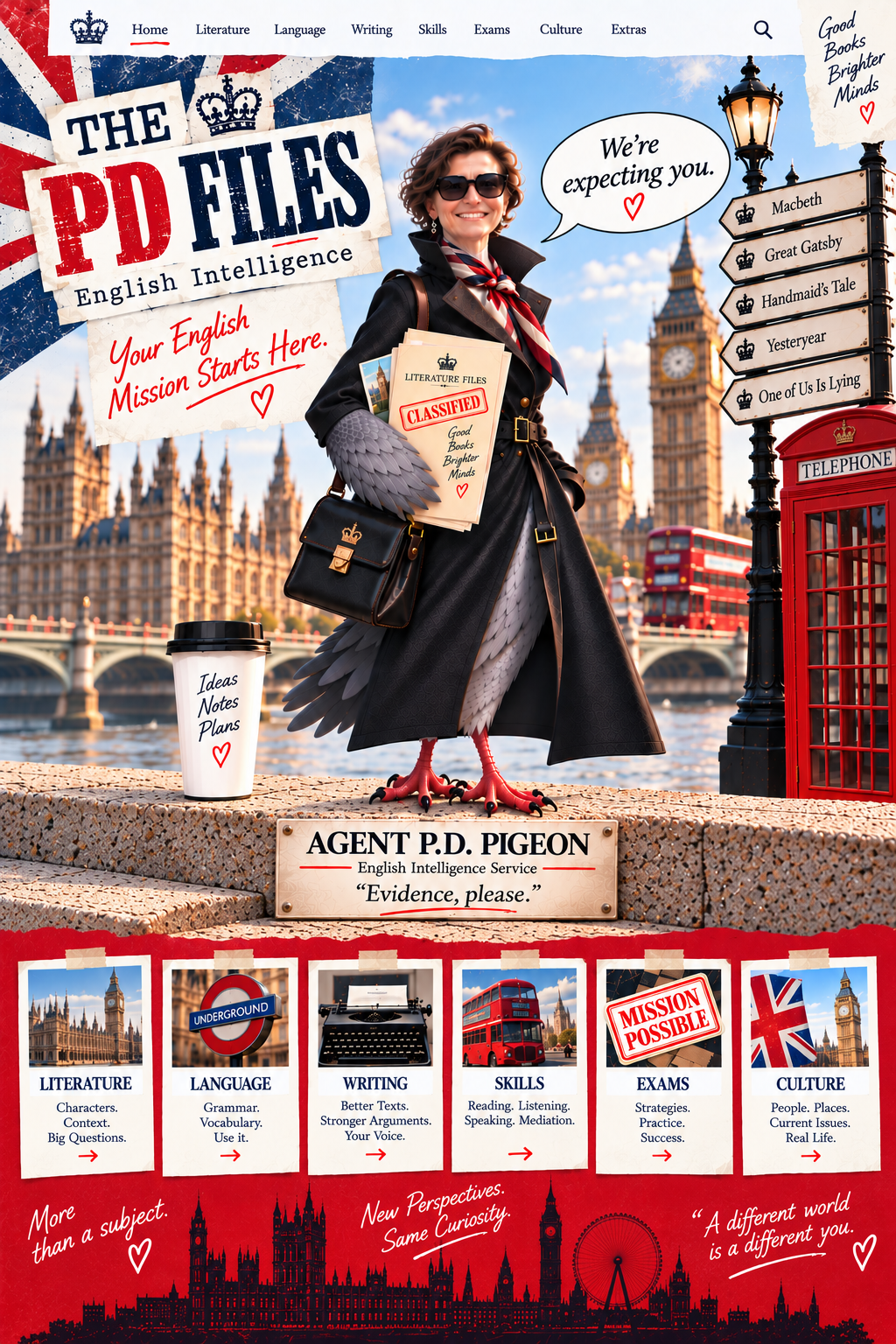 The PD Files – English Intelligence homepage artwork